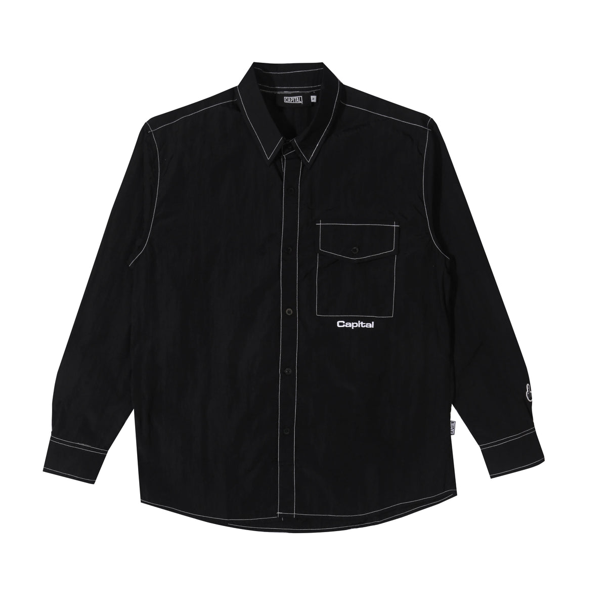 Crinckle shirt - Black
