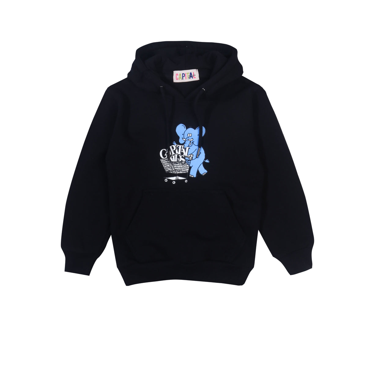 Elephant Hoodie - Black