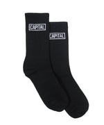 Capital Logo Sock - Black
