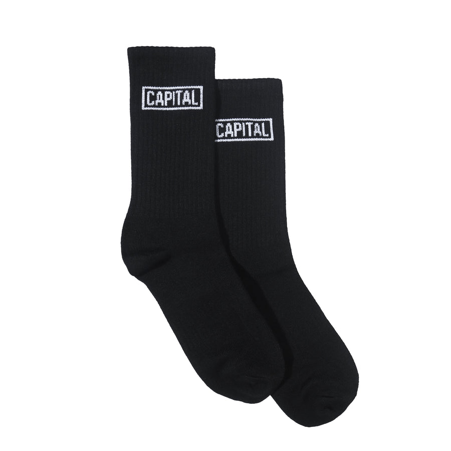 Capital Logo Sock - Black