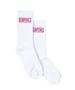 Capital Logo Sock - White