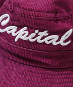 Capital Corduroy Bucket Hat - Maroon