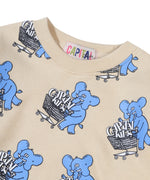 Elephant All Over Print - Cream