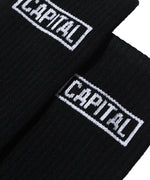 Capital Logo Sock - Black