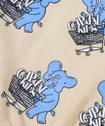 Elephant All Over Print - Cream