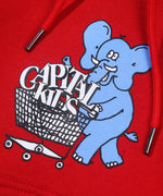 Elephant Hoodie - Red